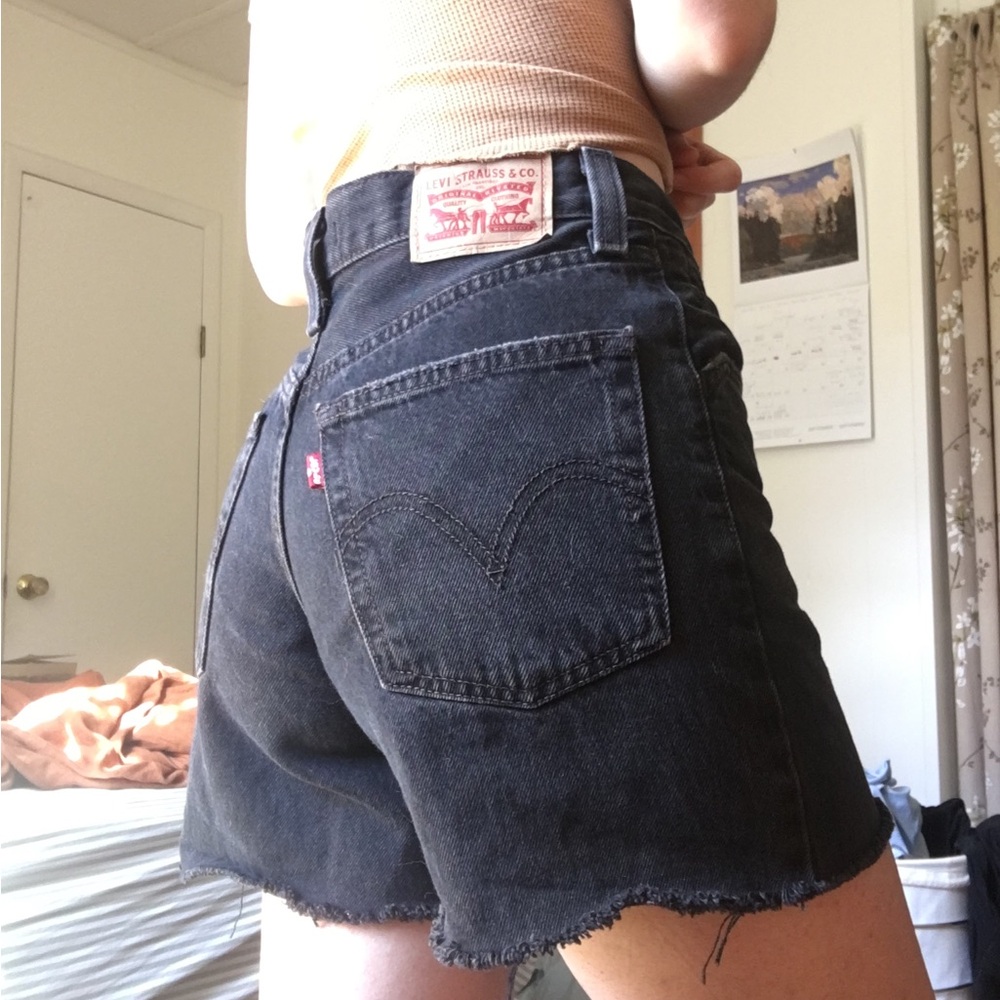 Levi's Women's Black Denim Shorts